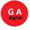 ga digital web word logo