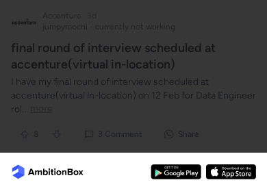final round of interview scheduled at accenture(vi | AmbitionBox